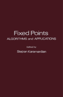 Fixed Points : Algorithms and Applications