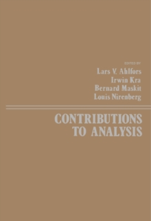 Contributions to Analysis : A Collection of Papers Dedicated to Lipman Bers