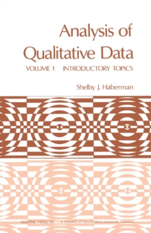 Analysis of Qualitative Data : Introductory Topics