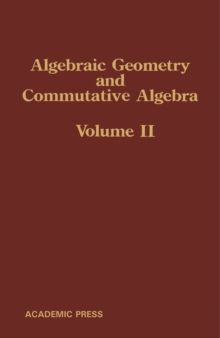 Algebraic Geometry and Commutative Algebra : In Honor of Masayoshi Nagata