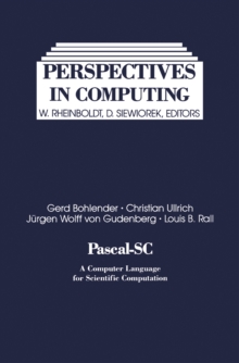 Pascal-SC : A Computer Language for Scientific Computation