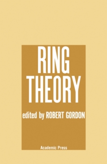 Ring Theory : Proceedings of a Conference on Ring Theory Held in Park City, Utah, March 2-6, 1971