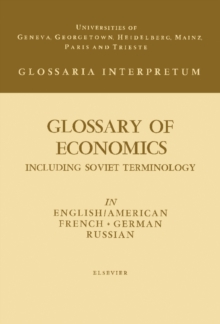 Glossary of Economics : Including Soviet Terminology