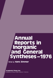 Annual Reports in Inorganic and General Syntheses-1976