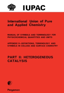 Manual of Symbols and Terminology for Physicochemical Quantities and Units-Appendix II : Heterogeneous Catalysis