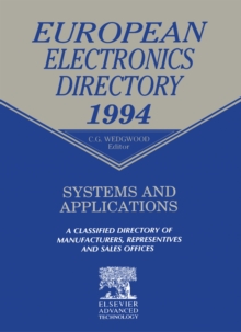 European Electronics Directory 1994 : Systems and Applications