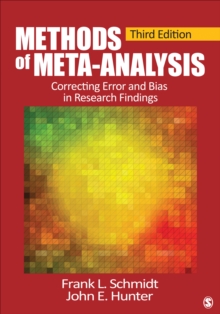 Methods Of Meta-Analysis : Correcting Error And Bias In Research Findings