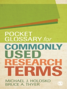 Pocket Glossary For Commonly Used Research Terms