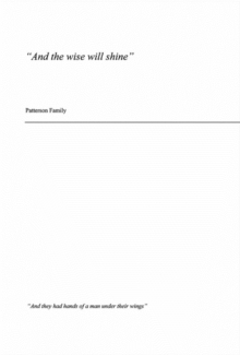 And the Wise Will Shine, Hardback Book And the Wise Will Shine, Hardback Book