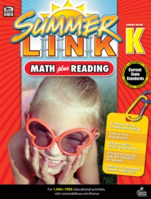 Math Plus Reading Workbook : Summer Before Grade K