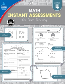 Instant Assessments for Data Tracking, Grade 4 : Math