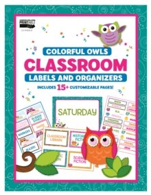 Colorful Owls Classroom Labels and Organizers