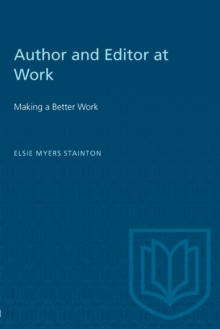 Author and Editor at Work : Making a Better Work