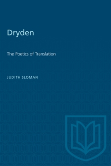 Dryden : The Poetics of Translation