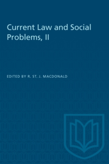 Current Law and Social Problems, II