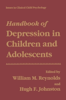 Handbook of Depression in Children and Adolescents