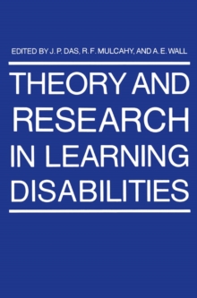 Theory and Research in Learning Disabilities