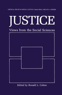 Justice : Views from the Social Sciences