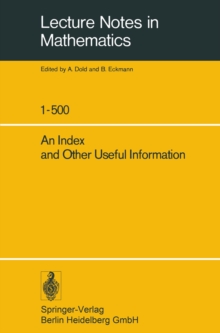 An Index and Other Useful Information