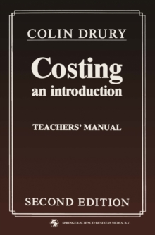 Costing : An introduction Teachers' Manual