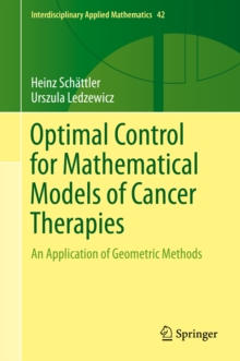 Optimal Control for Mathematical Models of Cancer Therapies : An Application of Geometric Methods