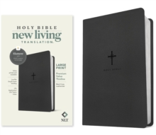 NLT Large Print Premium Value Thinline Bible, Filament Enabled (Leatherlike, Black Cross)