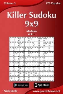 Killer Sudoku 9x9 - Medium - Volume 3 - 270 Puzzles