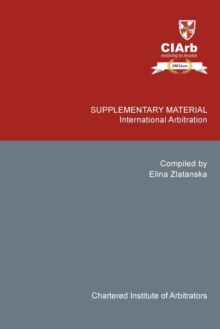 Supplementary Material : International Arbitration