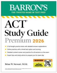 ACT Study Guide Premium, 2026: 6 Practice Tests + Comprehensive Review + Online Practice for the New Enhanced ACT
