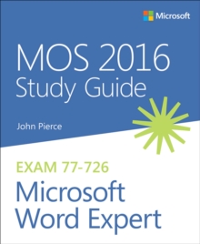 MOS 2016 Study Guide for Microsoft Word Expert