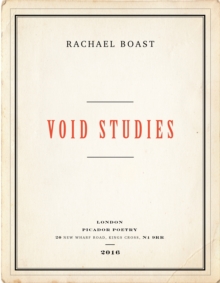 Void Studies, Paperback Book Void Studies, Paperback Book