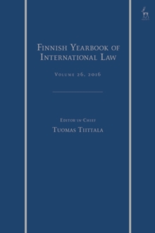 The Finnish Yearbook of International Law, Vol 26, 2016