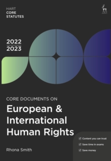 Core Documents on European & International Human Rights 2022-23