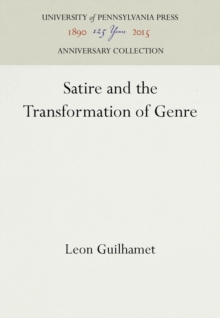 Satire and the Transformation of Genre