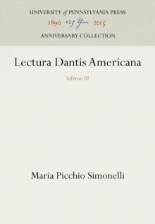 Lectura Dantis Americana : Inferno III