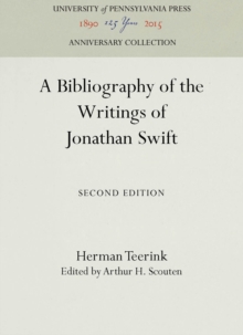 A Bibliography of the Writings of Jonathan Swift