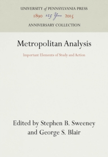 Metropolitan Analysis : Important Elements of Study and Action