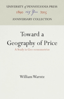 Toward a Geography of Price : A Study in Geo-econometrics