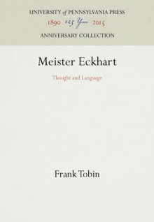 Meister Eckhart : Thought and Language