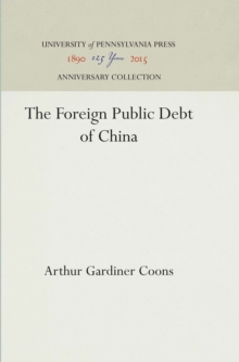 The Foreign Public Debt of China