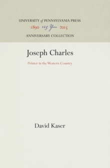 Joseph Charles : Printer in the Western Country