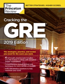Cracking the GRE with 4 Practice Tests : 2019 Edition, Paperback Book Cracking the GRE with 4 Practice Tests : 2019 Edition, Paperback Book