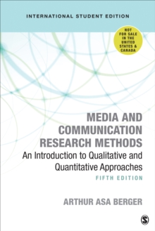 Media and Communication Research Methods - International Student Edition : An Introduction to Qualitative and Quantitative Approaches