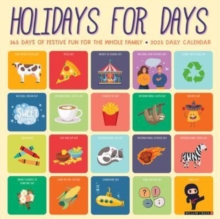 Holidays for Days 2025 12 X 12 Wall Calendar