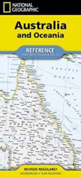 National Geographic Australia and Oceania Map (Folded with Flags and Facts)