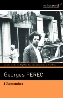 I Remember, Paperback Book I Remember, Paperback Book