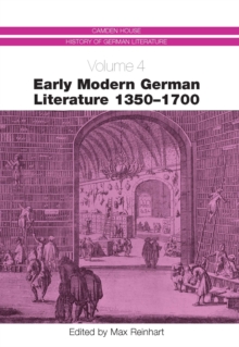 Early Modern German Literature 1350-1700