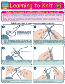 Learning To Knit, Fold-out book or chart Book Learning To Knit, Fold-out book or chart Book
