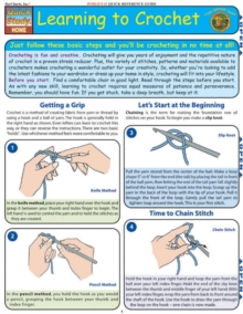Learning To Crochet, Fold-out book or chart Book Learning To Crochet, Fold-out book or chart Book