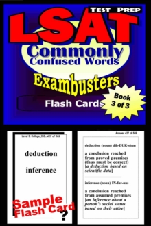 LSAT Test Prep Commonly Confused Words--Exambusters Flash Cards--Workbook 3 of 3 : LSAT Exam Study Guide